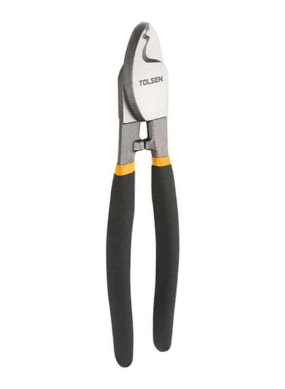 Tolsen 8inch Cable Cutter, Black/Silver