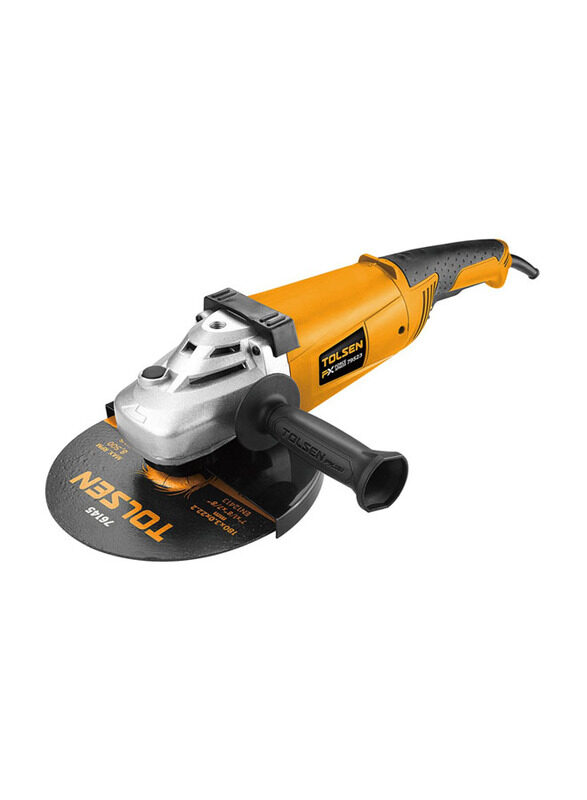 

Tolsen Industrial Angle Grinder, 2100W, 79523, Black/Yellow