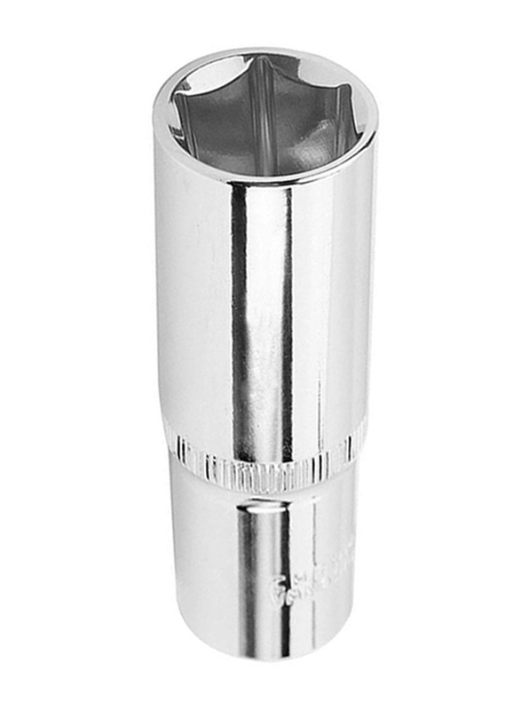 Tolsen 14mm 1/2 inch Industrial Deep Socket, 16564, Silver