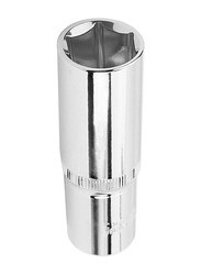 Tolsen 17mm 1/2 inch Industrial Deep Socket, 16567, Silver