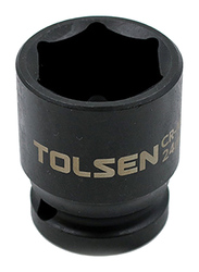 Tolsen 15mm 1/2 inch Industrial Impact Socket, 18215, Black