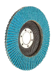 Tolsen 100x16mm 10-Piece Zirconia Oxide Flap Disc(Fibre Backing), 77303, Grey/Blue