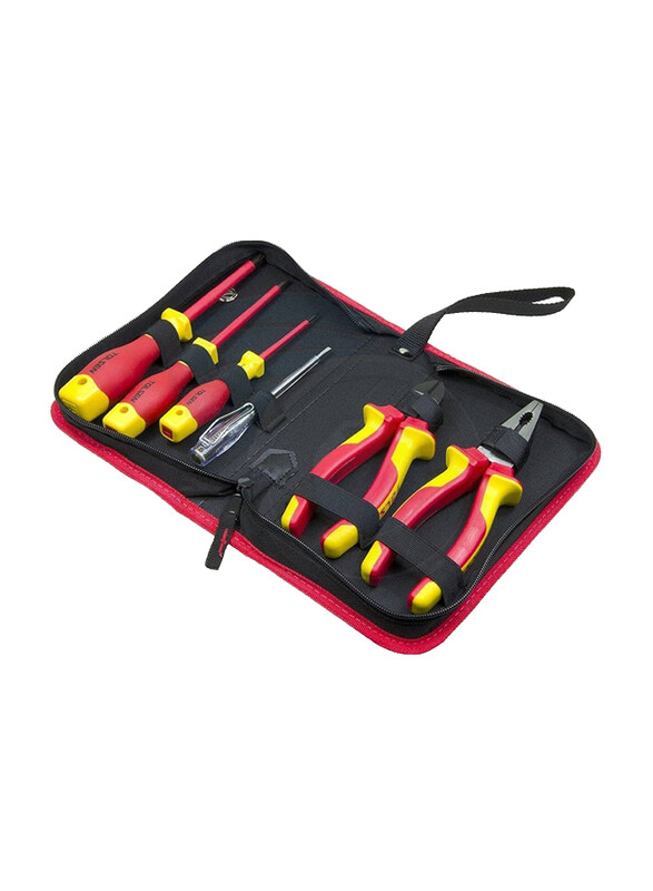 

Tolsen Premium Line Insulated hand Tools Set, V83306, 6 Pieces, Multicolour