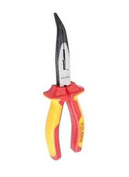 Tolsen 160mm Premium Line Insulated Bent Nose Plier, V16026, Multicolour