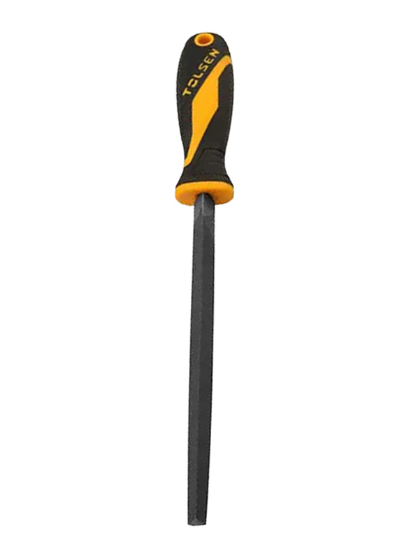 Tolsen 8-inch Steel Files, 32013, Yellow/Black