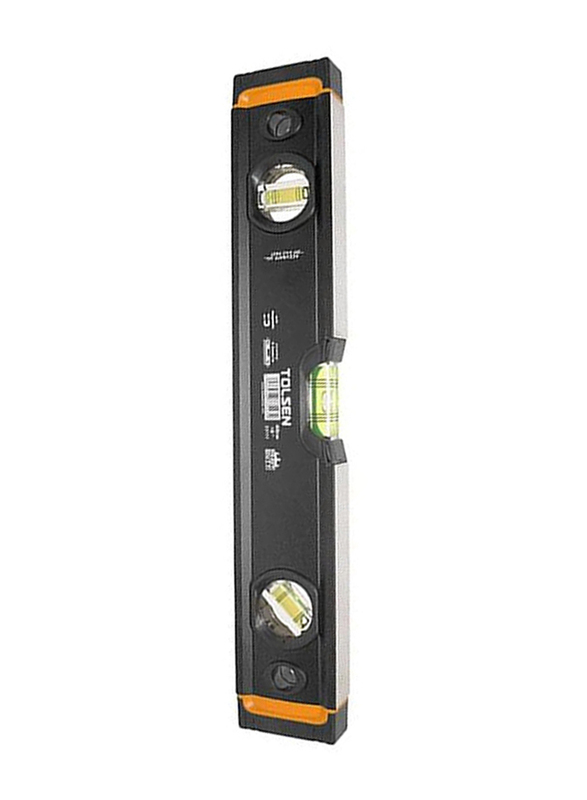 Tolsen 40cm Industrial Magnetic Spirit Level, Black/Yellow