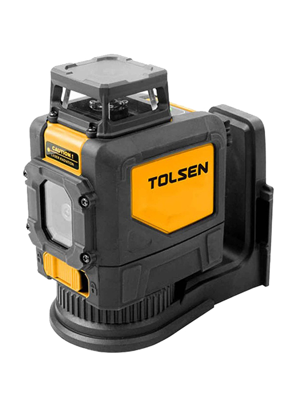 

Tolsen 30 Meter Industrial Self-Levelling 360 Degree Horizontal Cross-Line Laser Level, 35153, Black/Yellow