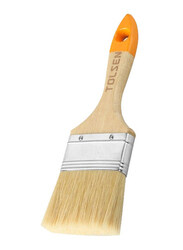 Tolsen Wooden Handle Paint Brush, 1.5 inch, 40122, Beige/Yellow