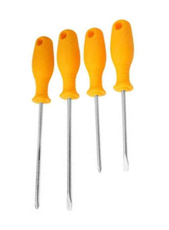 Tolsen 4 Piece Screwdriver Set, 20737, Yellow