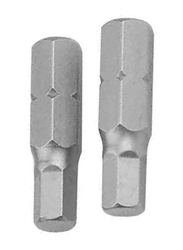 Tolsen H6 x 25mm Industrial Screwdriver Bits Set, 2 Pieces, 20236, Silver