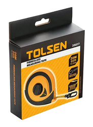 Tolsen 20m Industrial Fibreglass Measuring Tools Tape, 35017, Orange/Black