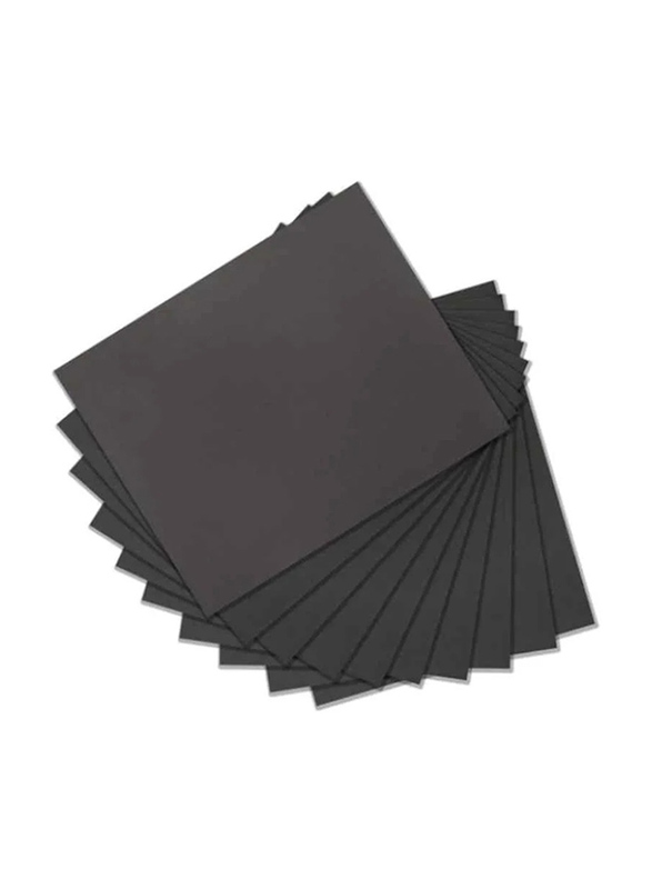 Tolsen 10-Piece Abrasive Paper Sheet Set, 32418, Black