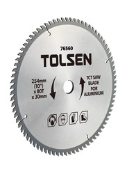 Tolsen 210mm Tct Saw Blade For Aluminium (Industrial), 76540, Silver