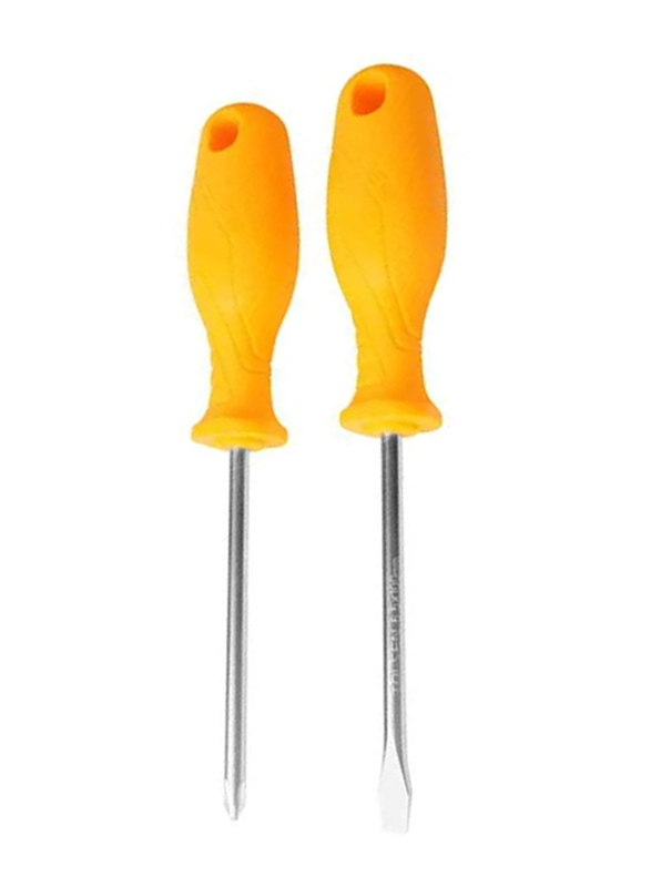 Tolsen 2 Piece Screwdriver Set, 20735, Yellow