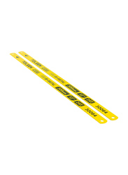 Tolsen 2-Piece 300 x 12mm Bi-Metal Hacksaw Blade, 30064, Yellow