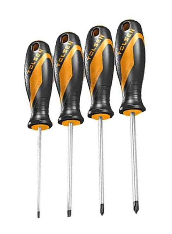 Tolsen 4 Piece Screwdriver Set, 20179, Multicolour