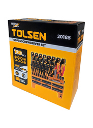 Tolsen 100 Piece Screwdriver Set, 20185, Multicolour