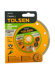 Tolsen Basic Wet Diamond Disc, 115mm, 76732, Yellow