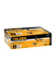 Tolsen Industrial Hydraulic Trolley Jack, 65462, Yellow