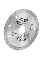 Tolsen Industrial Diamond Cutting Blade, 100mm, 76720, Silver