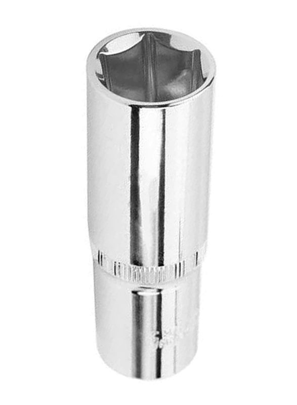 Tolsen 0.5 x 0.62 inch Industrial Spark Plug Socket, 15503, Silver