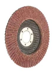 Tolsen 100x16mm 10-Piece Aluminium Oxide Flap Disc (Fibre Backing), 77201, Grey/Maroon