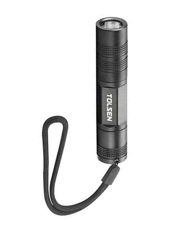 Tolsen Industrial LED Flashlight, Black