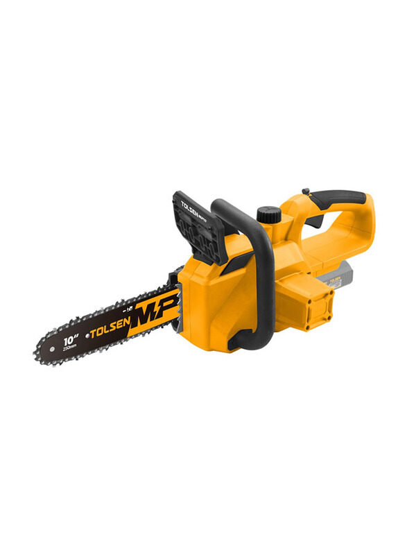 

Tolsen Li-Ion Cordless Chain Saw, 87362, Yellow/Black