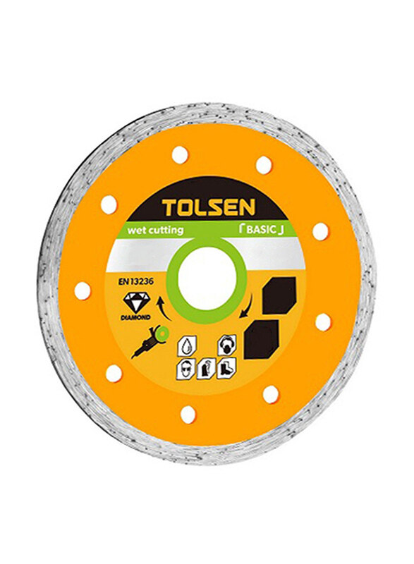 

Tolsen Basic Wet Diamond Disc, 125mm, 76733, Yellow