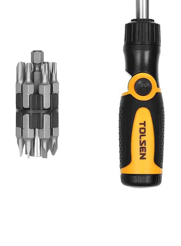 Tolsen 14-in-1 Ratchet Screwdriver, 20040, Multicolour