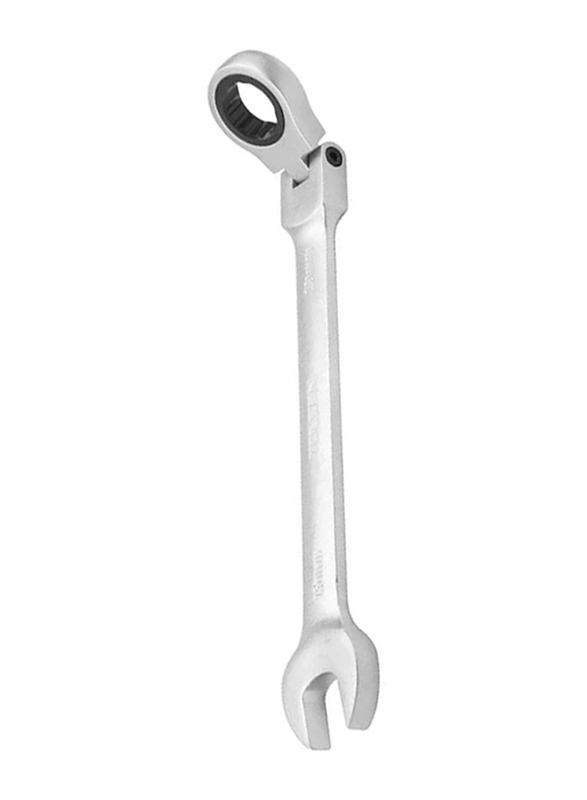 Tolsen 24mm Flexible Head Combination Ratchet Spanner, 15250, Silver