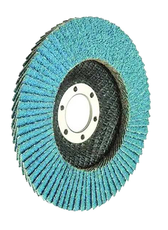 Tolsen 100x16mm 10-Piece Zirconia Oxide Flap Disc(Fibre Backing), 77305, Grey/Blue