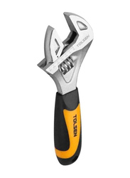 Tolsen 6.5 inch x 165mm Stubby Adjustable Wrench, 15280, Yellow/Black