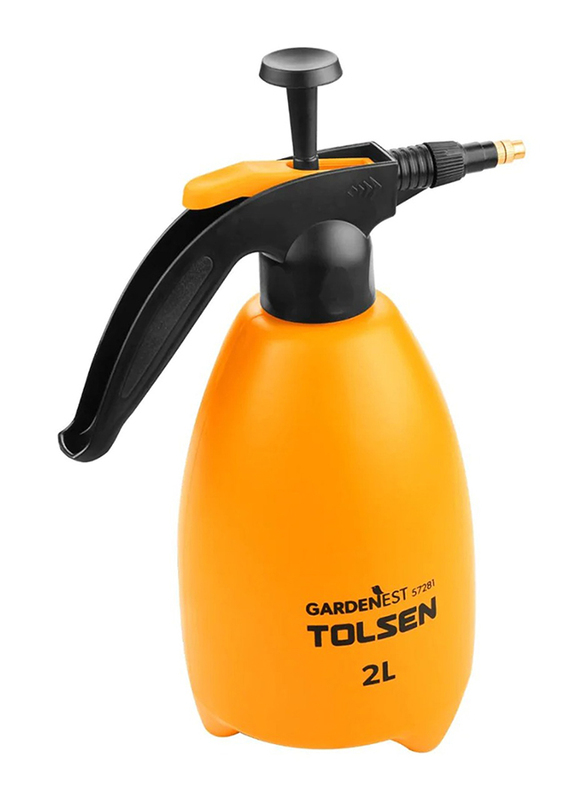 Tolsen Garden Tools Sprayer, 2 Liter, 57281, Black/Yellow