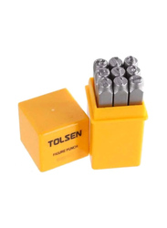 Tolsen 9-Piece 3mm Figure Punch, 25094, Silver