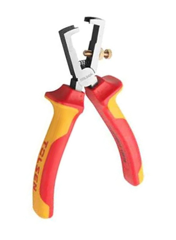 Tolsen 160mm Premium Line Insulated Wire Stripping Plier, V16066, Multicolour