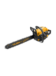 Tolsen Gasoline Chain Saw, 79614, Yellow Black