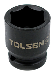 Tolsen 12mm 1/2 inch Industrial Impact Socket, 18212, Black