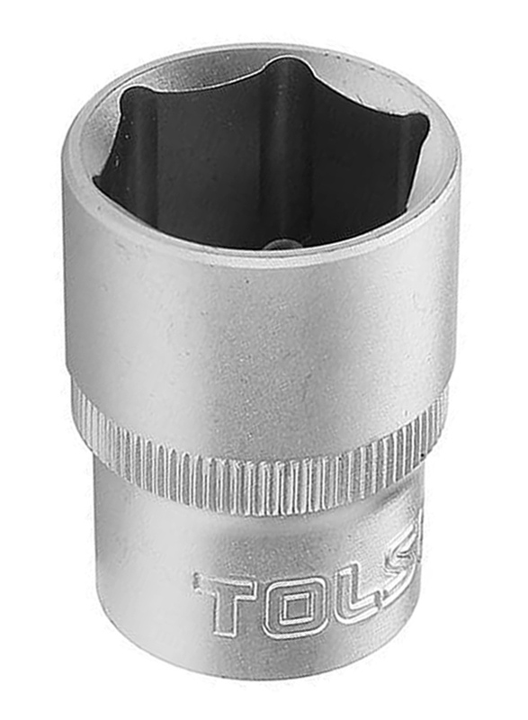 Tolsen 13mm 1/2 inch Industrial Socket, 16513, Silver