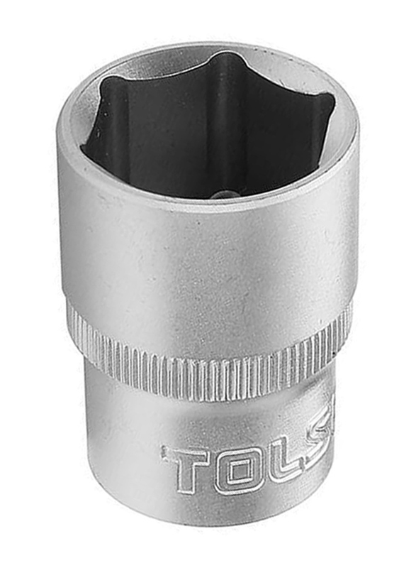 Tolsen 17mm 1/2 inch Industrial Socket, 16517, Silver