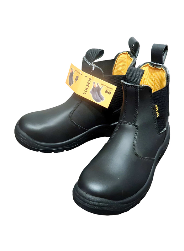 Tolsen Industrial Safety Boots, 45381, Black, US7/UK6/EU39
