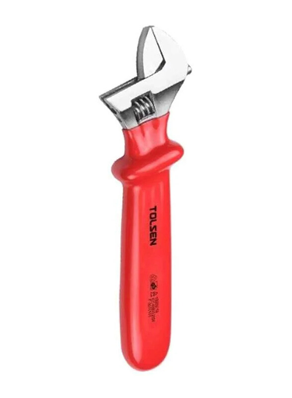 

Tolsen 8-inch Insulated Adjustable Wrench, 200mm, V40520, Red