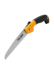 Tolsen 180mm Foldable Saw, 31014, Yellow/Black