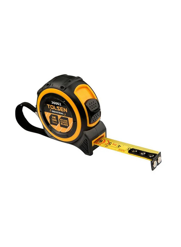 Tolsen 3M x 16mm Measuring Tools Tape (Industrial), 36002, Yellow/Black