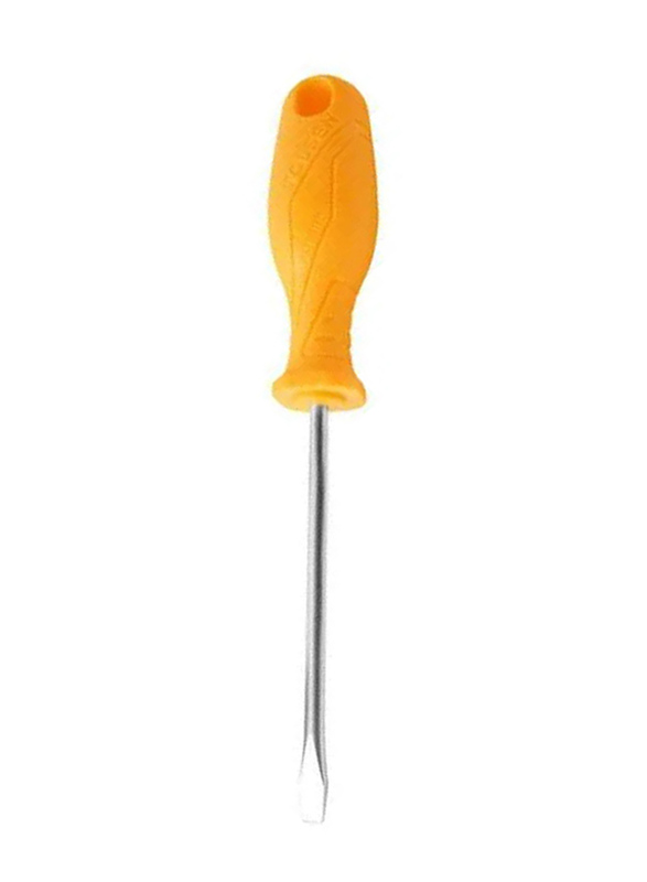 Tolsen 4 x 100mm Slotted Screwdriver, 20702, Yellow