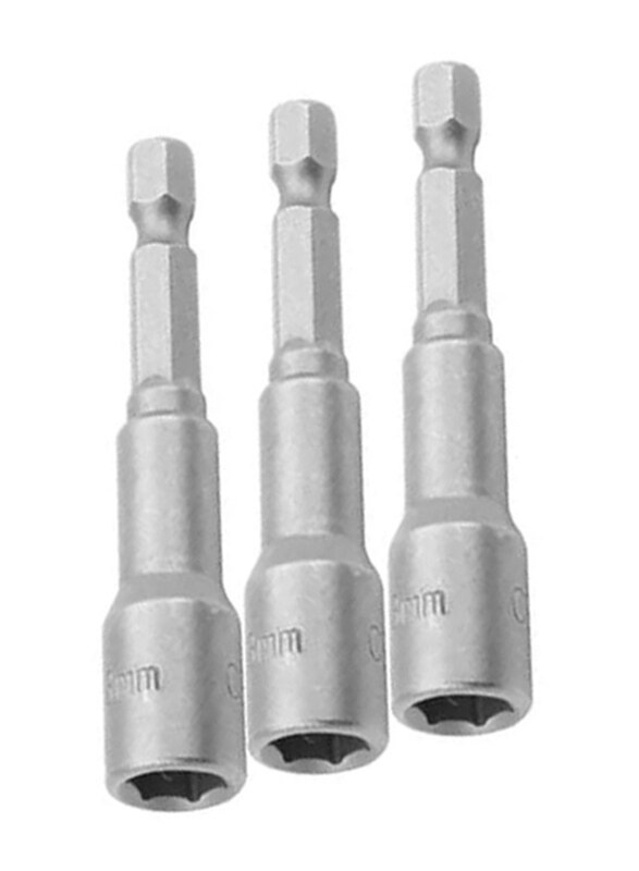 

Tolsen 6mm Magnetic Nut Socket Set, 77841, 3 Pieces, Silver