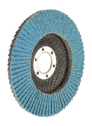 Tolsen 115x22.2mm 10-Piece Zirconia Oxide Flap Disc(Fibre Backing), 77313, Grey/Blue