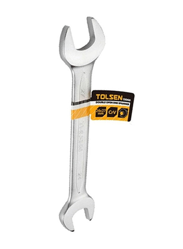 

Tolsen 20 x 22mm Double Open End Spanner, 15858, Silver