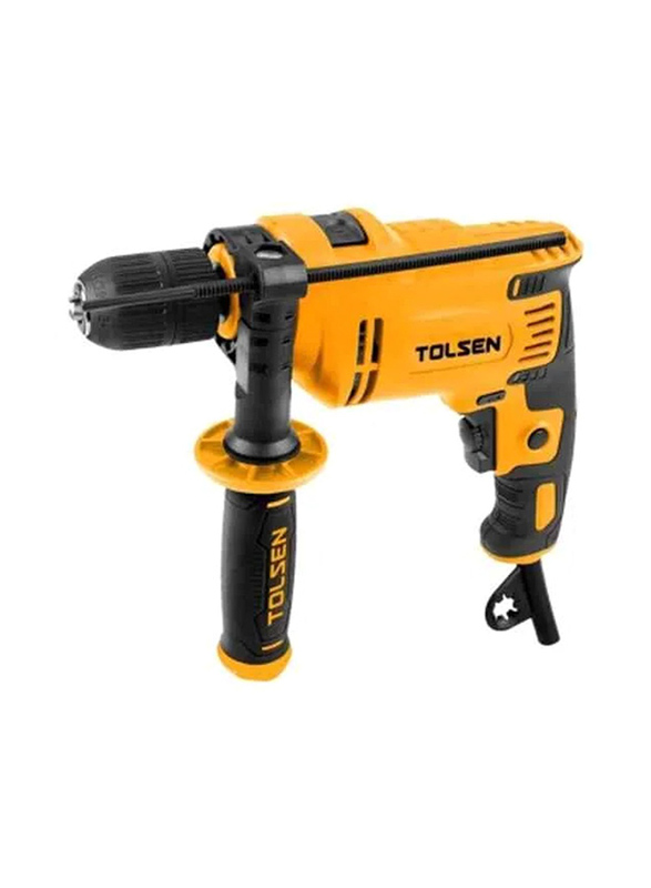 Tolsen Corded 710W Hammer Drill, 79502, Black/Orange