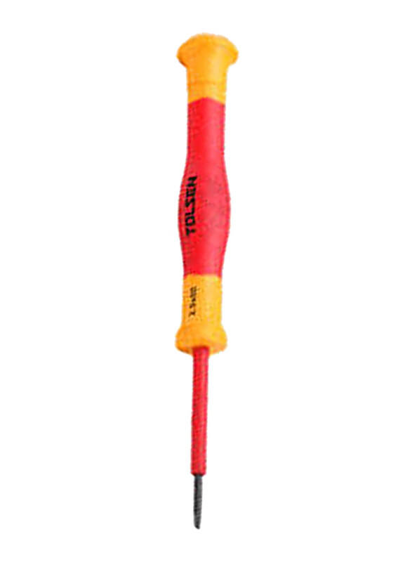 

Tolsen Premium Line Insulated Precision Slotted Screwdriver, V31418, Orange/Yellow